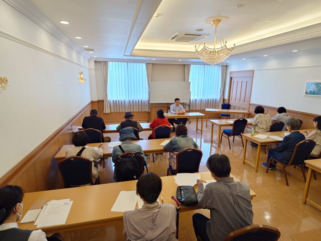ユウベルホール広島にて中佐古弁護士が終活セミナーの講師を務めました